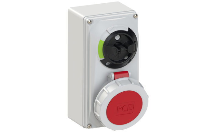 Lizdas v/t 5P 16A 400V IP67 su kirtikliu - PCE