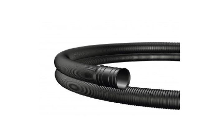 Vamzdis gofruotas D110/93.1 750N juodas be halogenų su viela EVOCAB FLEX FR UV 0H [50m] - EVOPIPES