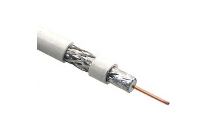 Kabelis televizijos S660 75ohm 1.02CCS+60AL baltas [matuojamas]