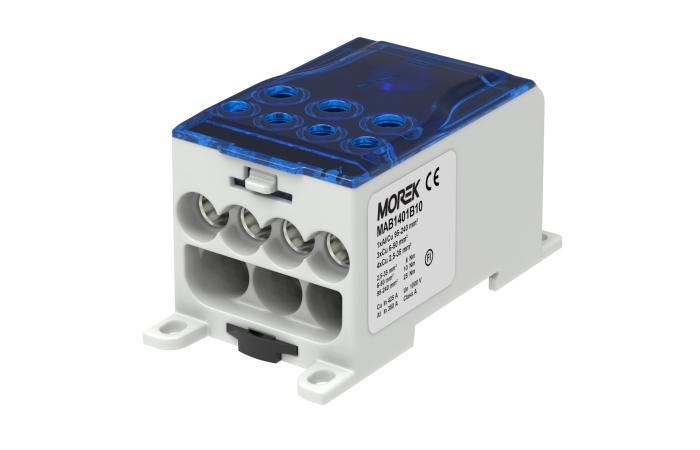 Gnybtas atsišakojimo 400A 1x240, 4x35, 3x50mm2 mėlynas OJL400A - MOREK