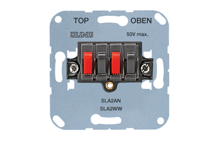 Lizdas garsiakalbio prijungimui stereo 4x10mm2 25V AC, 60V DC - JUNG