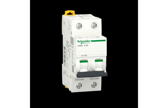 Automatas 2P 2A B 6kA IC60N Acti9 - SCHNEIDER ELECTRIC
