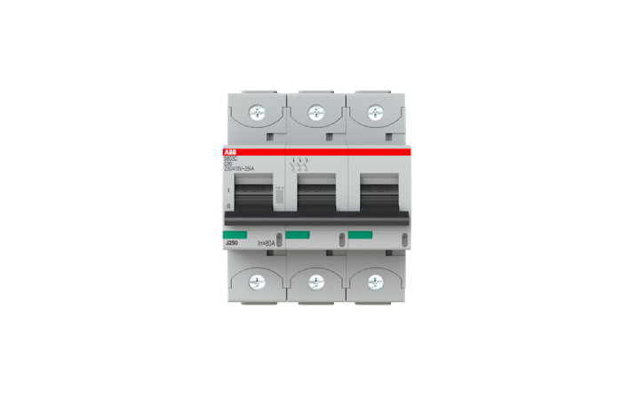 Automatas 3P 80A C 25kA S803C-C80 - ABB