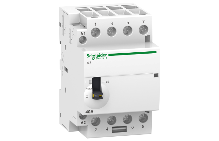 Kontaktorius 4P 40A 24V AC 4no 3 modulių ICT Acti9 - SCHNEIDER ELECTRIC
