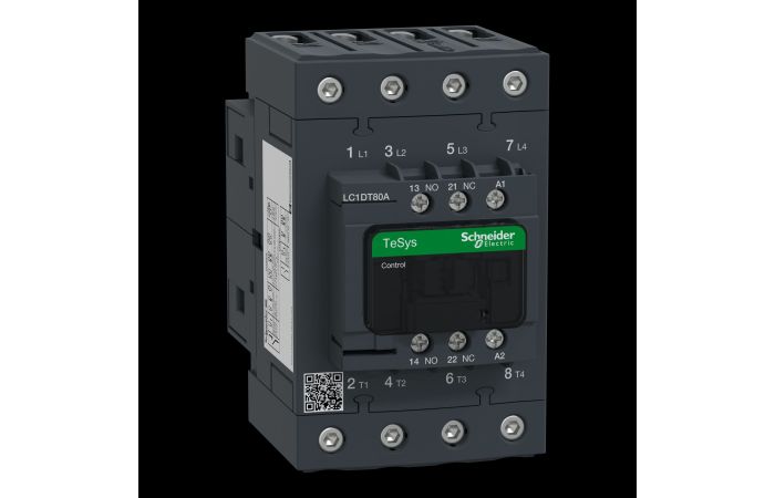 TeSys D3 kontaktorius 4P AC1 80A, valdymas 110V AC, LC1DT80AF7, , CONTACTORS & MOTOR PROTECTION STANDARD OFFER < 150, TESYS CONTACTORS - SCHNEIDER ELECTRIC (pavadinimas tikslinamas)