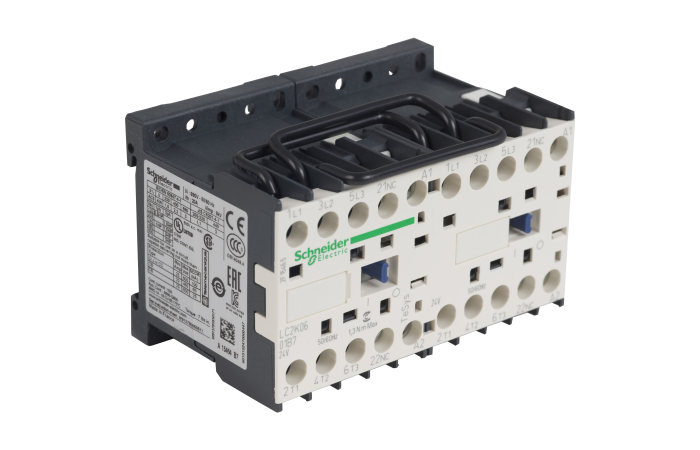 TeSys K reversinis kontaktorius LC2K. 3P. 3 N/O. Uc, LC2K0601B7, , CONTACTORS & MOTOR PROTECTION STANDARD OFFER < 150, K CONTACTORS - SCHNEIDER ELECTRIC (pavadinimas tikslinamas)