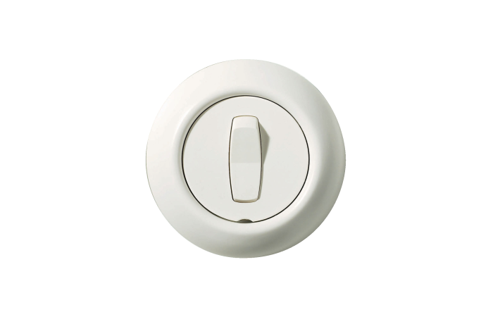 Perjungiklis v/t viengubas varžtiniai kontaktai baltos spalvos 16A 250V AC Renova - SCHNEIDER ELECTRIC