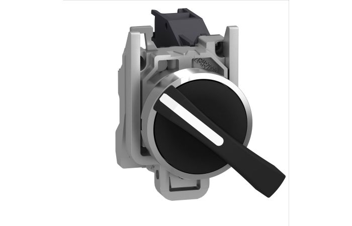 Perjungiklis 3 padėčių 2no juodas su fiksacija IP67 XB4 Harmony - SCHNEIDER ELECTRIC