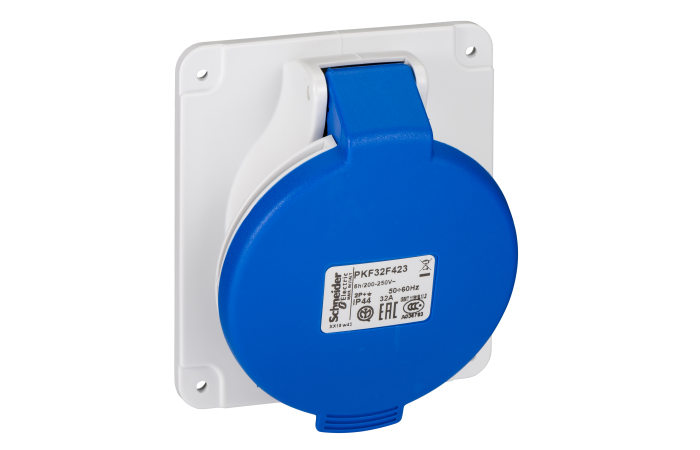 Pramoninis maitinimo lizdas PratiKa.Montuojamas ant, PKF32F423, INDUSTRIAL SOCKET OUTLETS, PRATIKA LV SOCKETS AND PLUGS, SOCKET LV MOB.16 AN - SCHNEIDER ELECTRIC (pavadinimas tikslinamas)