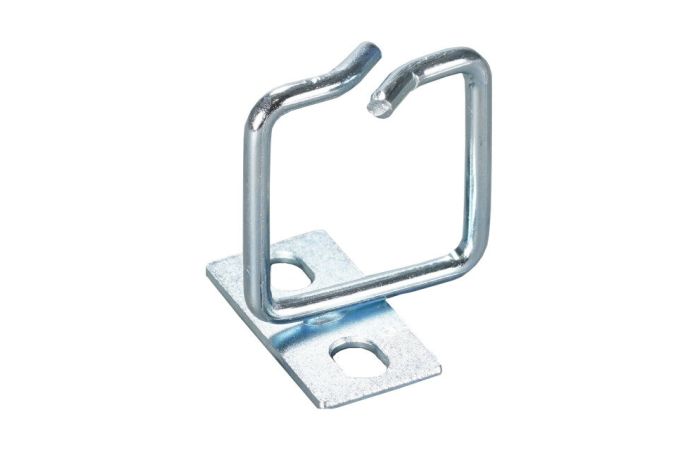 Kabelių laikiklis žiedas 80x80mm tvirtinimui iš priekio, cinkuoto plieno 19" - EFB-ELEKTRONIK