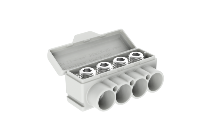 Gnybtas atšakojimo Al 10-50/Cu 2.5-35mm2 pilkas 1000V SLT50-4 - MOREK