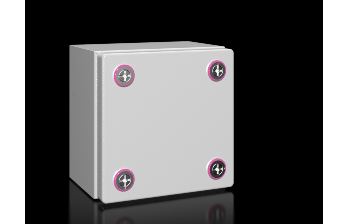 Dėžutė v/t [200x200x120] IP66 tuščia pilka metalinė KX 1502.000 - RITTAL