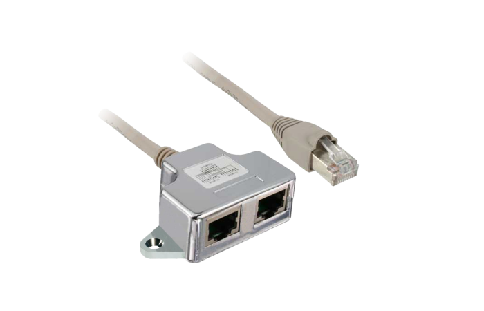Kabelis komutacinis 0.3m 2xLizdas + Kištukas RJ45 T formos Modbus Altivar - SCHNEIDER ELECTRIC