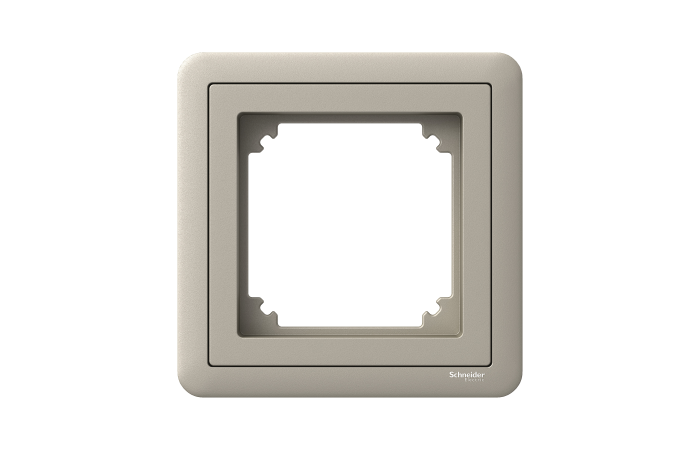 Rėmelis viengubas metalo spalvos Exxact Combi - SCHNEIDER ELECTRIC