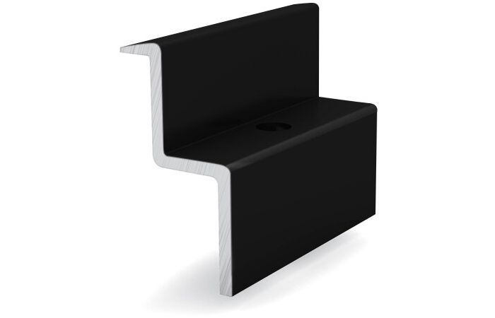 Laikiklis saulės moduliui, galinis 30-31mm juodas Solo EndClamp - K2 SYSTEMS