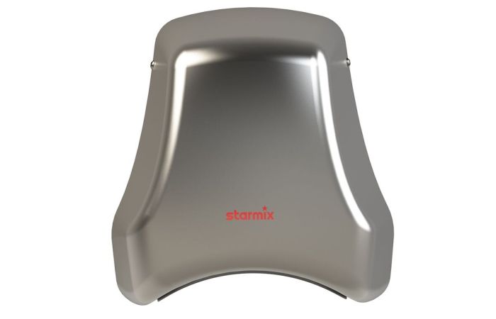 Džiovintuvas rankų 1.55kW 230V 38l/s 345km/h 71db 17sek su šildymu plieninis T-C1 M - STARMIX