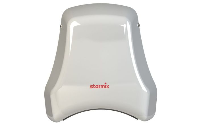 Džiovintuvas rankų 1.55kW 230V 38l/s 345km/h 71db 17sek su šildymu baltas T-C1 MW - STARMIX