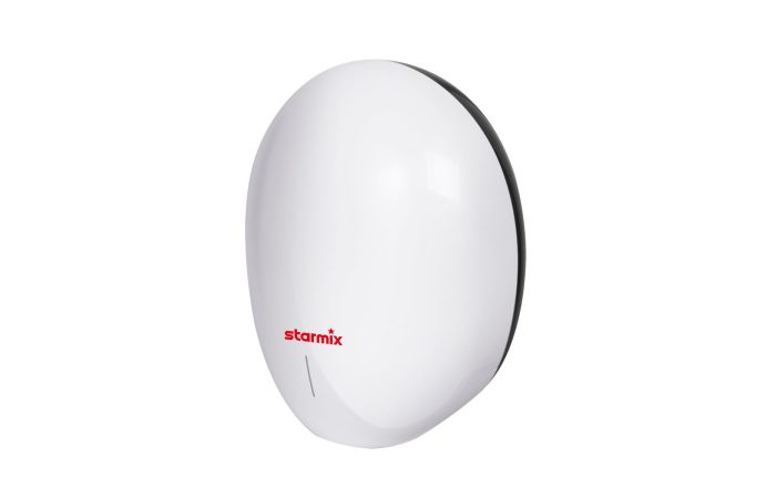 Džiovintuvas rankų 0.72kW 230V 23l/s 345km/h 72db 12sek su šildymu baltas T-C BL HEPA - STARMIX