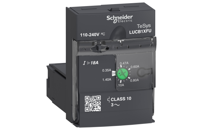 Modulis apsaugos 0.35-1.4A 110-240V AC/DC CL 10 išplėstas LUCB TeSys - SCHNEIDER ELECTRIC