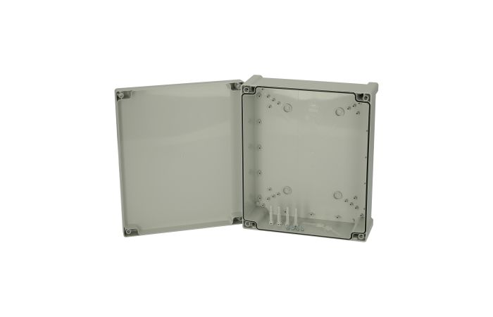 Dėžutė v/t [344x289x117] IP65 tuščia su vyriais pilkos spalvos TA342912 - FIBOX