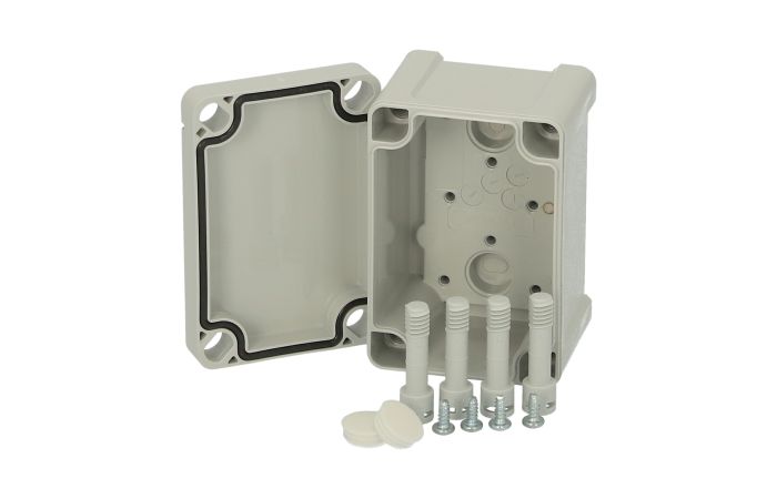 Dėžutė v/t [95x65x60] IP65 tuščia pilkos spalvos TPC090706 - FIBOX
