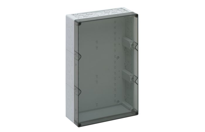 Dėžė v/t [300x450x132] IP65 IK08 iQ tuščia be halogenų skaidrus dangtelis Aki3-t - SPELSBERG