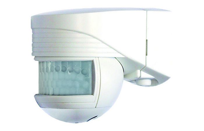 Jutiklis judesio v/t IP44 1000W D-12m 200 laipsnių baltas PBM 200 WS - PROTEC