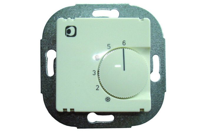 Reguliatorius p/t temperatūros patalpos +5...+30C šildymui baltas matinis PRTR660 - PROTEC