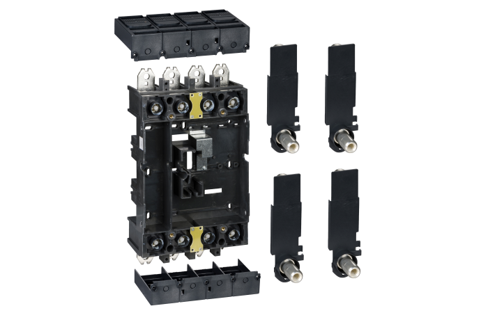 Plug-in baze - 4 poles for NSX100..250, LV429290, LV POWER CIRCUIT BREAKERS AND SWITCHES, MCCB OPTIMUM OFFER, COMPACT <630 COMPONENTS FOR ADAPTATION-35 - SCHNEIDER ELECTRIC (pavadinimas tikslinamas)
