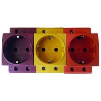 Lizdas ant DIN bėgelio geltonas PDSDE - PROTEC