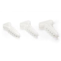 Laikiklis kabelio įkalamas 6mm (YDYP 2x1.0-2.5, 3x1.0-1.5) baltas [pak. po 100 vnt.] - TRYTYT