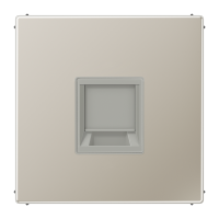 Dangtelis moduliniam lizdui su užuolaidėle nerūdijančio plieno spalvos LS - JUNG