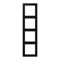 Rėmelis keturgubas juodas matinis LS - JUNG