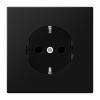 Lizdas p/t SCHUKO su apsauga nuo vaikų juodas matinis LS - JUNG