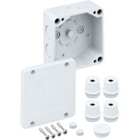 Dėžutė v/t [87x87x45] IP54 tuščia pilka duroplastas be halogenų WK040-L - SPELSBERG