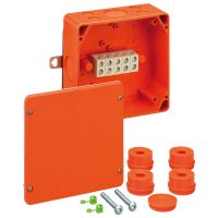 Dėžutė v/t [165x165x76] IP65/54 E30-E90 su gnybtais 5x16mm2 be halogenų WKE4-5x16 - SPELSBERG