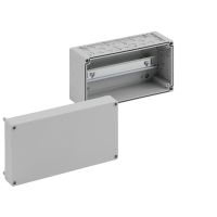 Dėžutė v/t [300x150x132] IP65 su DIN bėgeliu pilka be halogenų RKA4/34-L - SPELSBERG