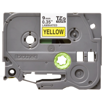 Juostelė spausdintuvui 9mm juoda ant geltono [8m] - BROTHER