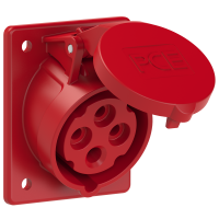 Lizdas CEE į/l 4P 16A 400V 6h IP44 [70x85] - PCE