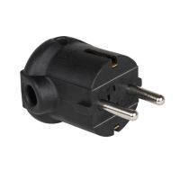 Kištukas a/k SCHUKO IP20 juodas PA6 - PCE