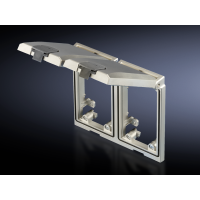 Rėmelis viengubas su dangteliu 120x130mm metalinis SZ 2482.330 - RITTAL