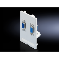 Įdėklas rėmeliui su jungtimis 2xSUB-D9 jack/pin SZ 2482.500 - RITTAL