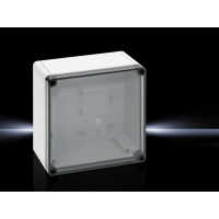 Dėžutė v/t [180x182x90] IP66 tuščia pilka skaidrus dangtelis PK 9517.100 - RITTAL