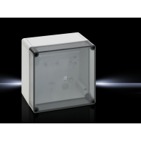 Dėžutė v/t [180x182x111] IP66 tuščia pilka skaidrus dangtelis PK 9518.100 - RITTAL