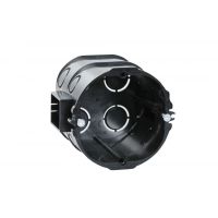 Dėžutė p/t 62mm pagilinta sujungiama su fiksacija juoda (PMD-2) - LIREGUS