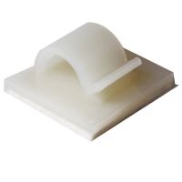 Laikiklis kabeliui klijuojamas [25x25mm] baltas RB8 [pak. po 100 vnt.] - HELLERMANN TYTON