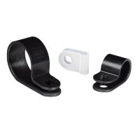 Laikiklis kabeliui prisukamas D5mm juodas H2P [pak. po 100 vnt.] - HELLERMANN TYTON