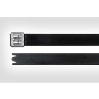 Dirželis 201x4.6mm nerūdijančio plieno juodas MBT8SFC [pak. po 100 vnt.] - HELLERMANN TYTON