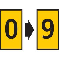 Markiruotė "0-9" laidui užspaudžiama 0.15-0.75mm2 WIC0 [pak. po 200 vnt.] - HELLERMANN TYTON