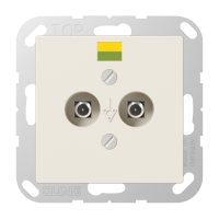 Lizdas p/t potencialo išlyginimo dramblio kaulo spalvos A - JUNG